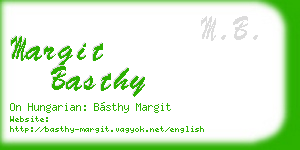 margit basthy business card
