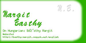 margit basthy business card